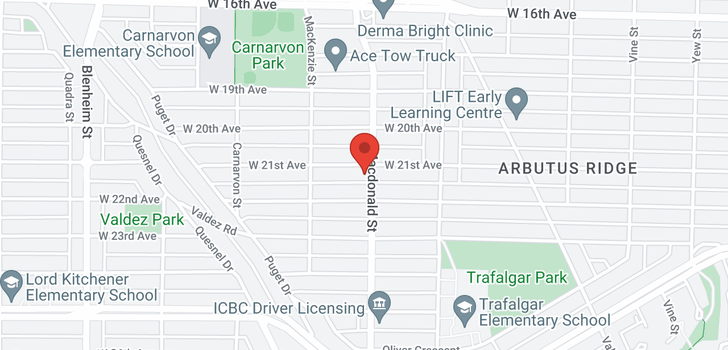 map of 2808 W 21ST AVENUE